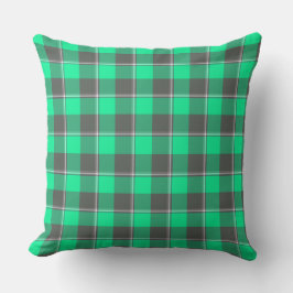 Spring Green and Finlandia Plaid Black Kudde