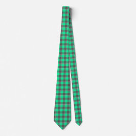 Spring Green and Finlandia Plaid Neck Tie Slips