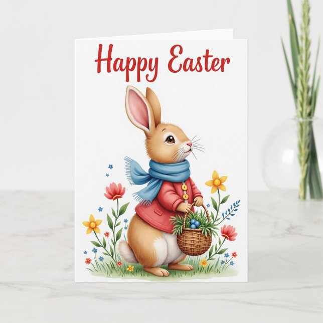 Spring Hare Greeting Card Kort (Framsida)