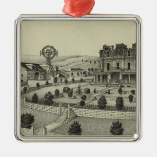 Spring Hill lantgård, Chase County, Kansas Julgransprydnad Metall