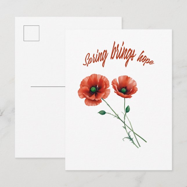 "Spring Hope vykort" Vykort (Fram/baksida)