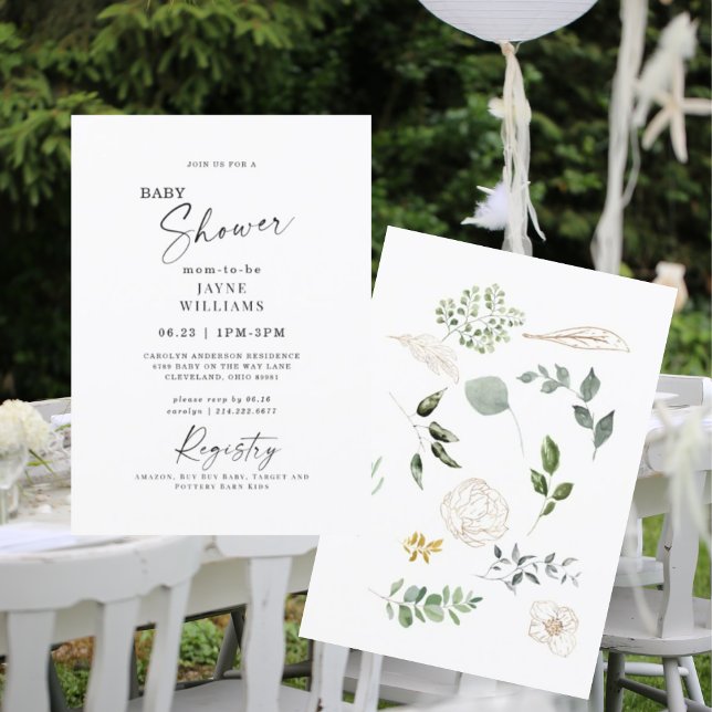 Spring in på scenets babyvy-inbjudan inbjudningar (Skapare uppladdad)