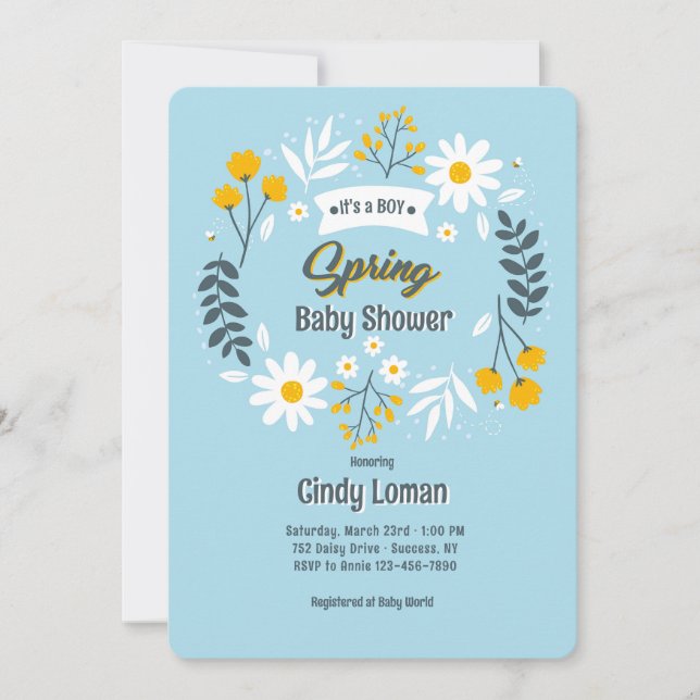 Spring Is Here Inbjudningar (Framsida)