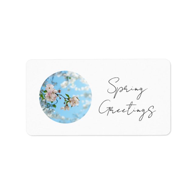 Spring Is in the Air Adressetikett (Framsidan)