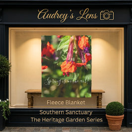 Spring is in The Air Floral Fleecefilt