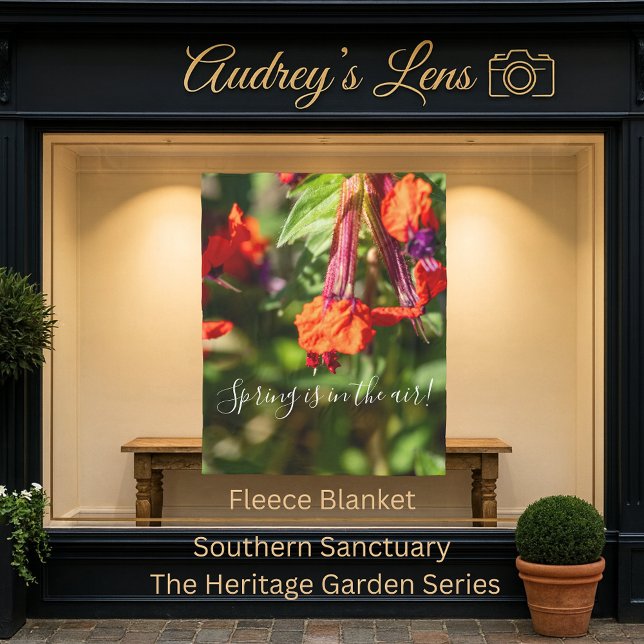 Spring is in The Air Floral Fleecefilt (Skapare uppladdad)