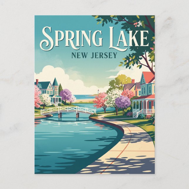 Spring Lake, New Jersey Vykort (Framsida)