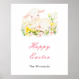Spring Lamb Easter Brunch Poster