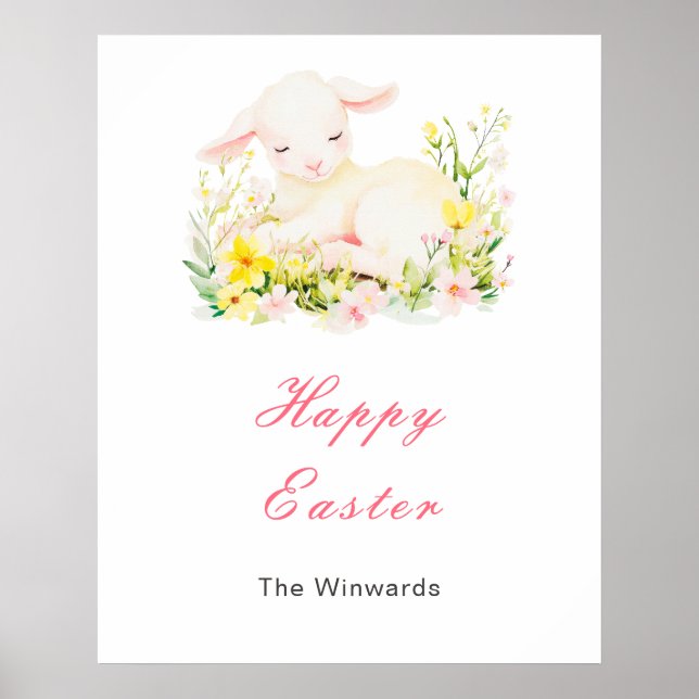 Spring Lamb Easter Brunch Poster (Framsidan)