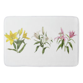 Spring Lily Flower Garden Badrumsmatta