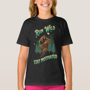 Spring Lopp, Håll Motivations Rolig Bigfoot T Shirt