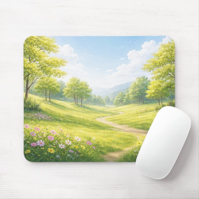 Spring Meadow Nature Mouse Pad Musmatta (Med mus)