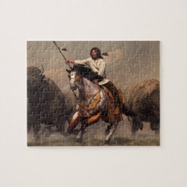 Spring med buffeln pussel