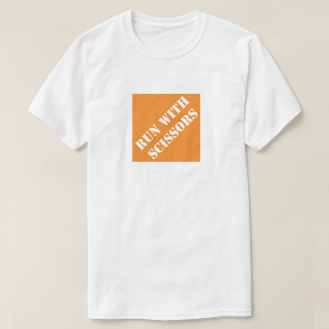 Spring med saxar Rolig pappa humoristisk fadersdag T Shirt (Design framsida)