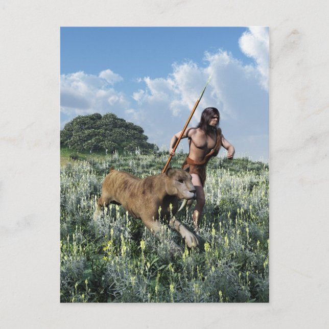 spring med tigern vykort (Framsida)