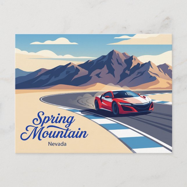 Spring Mountain Motor Resort USA Vykort (Framsida)