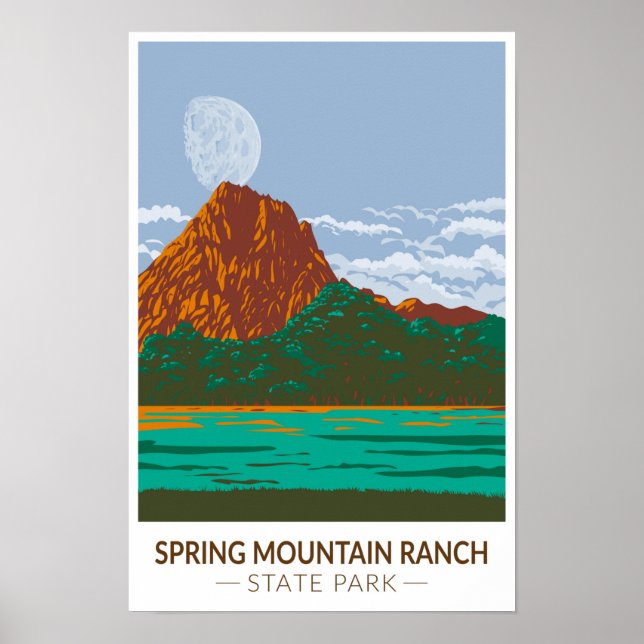 Spring Mountain Ranch State Park Nevada Vintage  Poster (Framsidan)