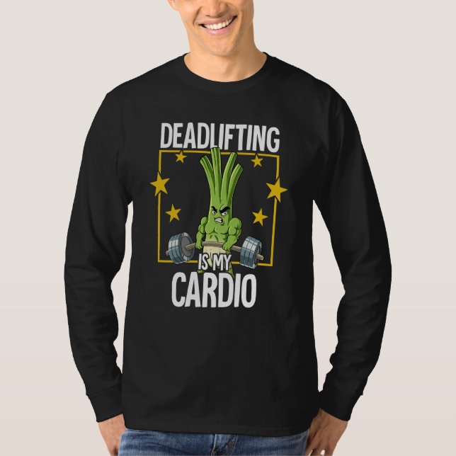 Spring Onion Gym Weight Training Deadlift  1 T Shirt (Framsida)