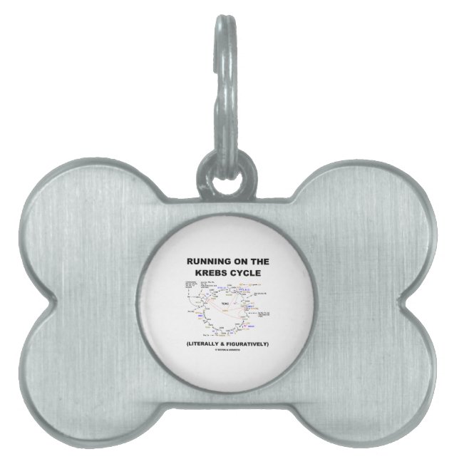 Spring på Krebsen cyklar (vetenskapshumorn) ID-bricka Husdjur (Framsidan)