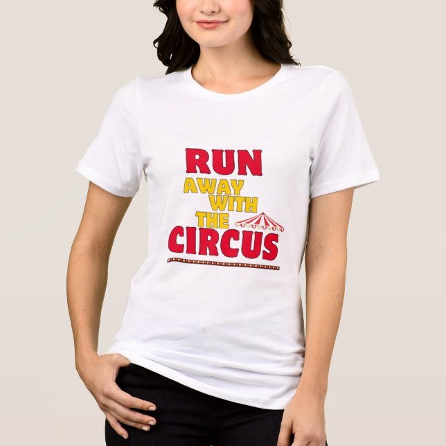 Spring På Med Cirkus-T-Shirt T Shirt (Framsida)