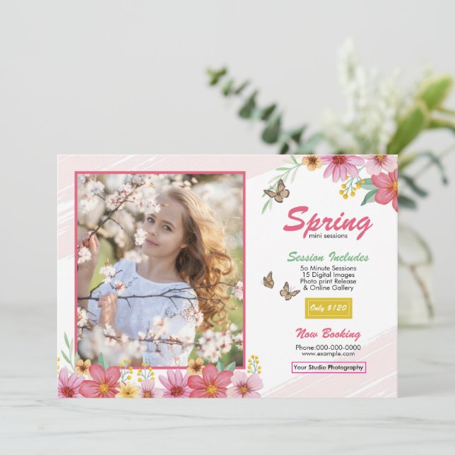 Spring Photography Mini Session Template (Stående Fram)