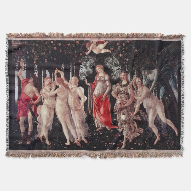 Spring Primavera Sandro Botticelli Renaissance Filt (Framsidan)