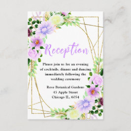 Spring Purple Flowers with Foliage Tilläggskort