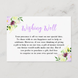 Spring Purple Flowers with Foliage Tilläggskort