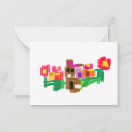 Spring Rabbit Anteckningskort