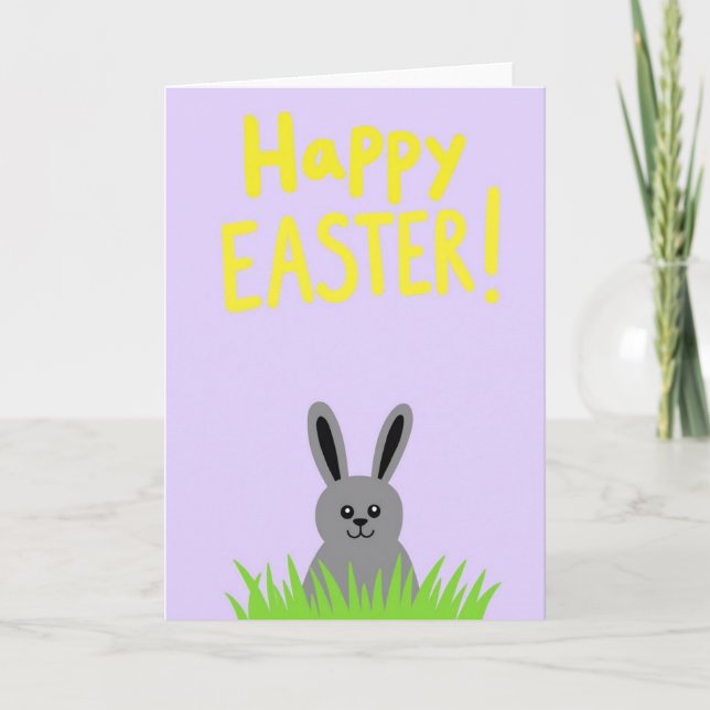 Spring Rabbit Season Greeting Card Kort (Framsida)