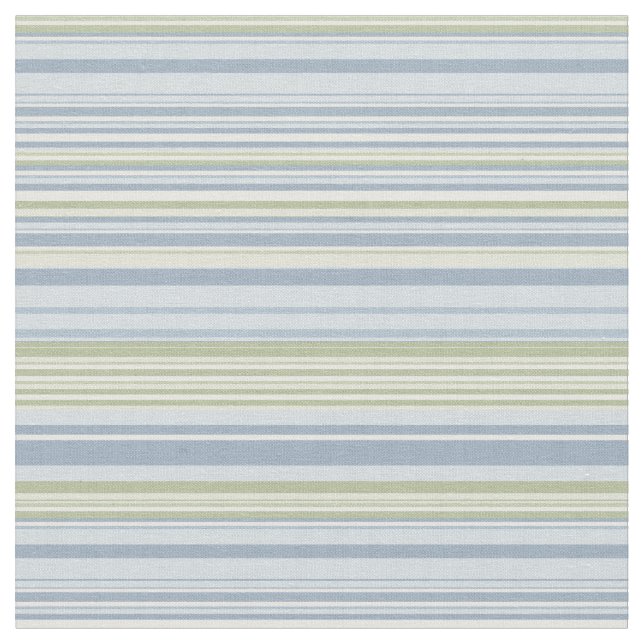 Spring Rain and Tropical Blue Stripes Tyg (Närbild)