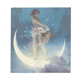 Spring Scattering Stars vintage illustration Anteckningsblock