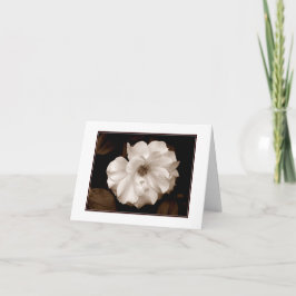 'Spring Sepia Rose' Tom Kort Blank Notekort