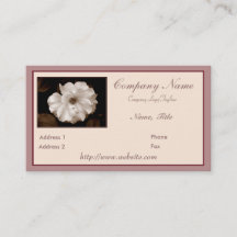 'Spring Sepia Rose' visitkort
