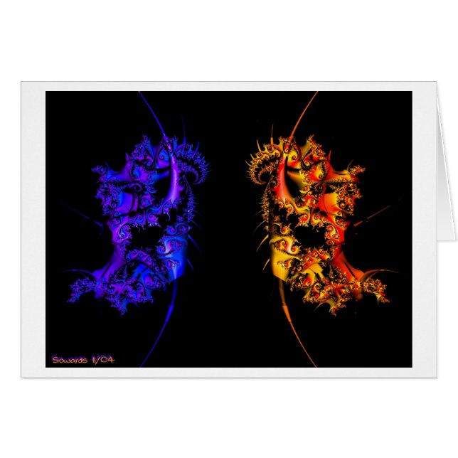 Spring som hoas & kall hälsningskort (Framsidan Horizontal)