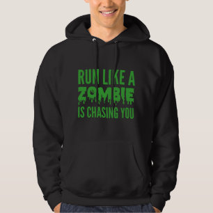 Spring som om en zombie jagar dig hoodie