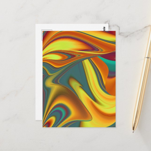 Spring Summer Autumn Flowers Magic Vykort (Fram/Back In Situ)