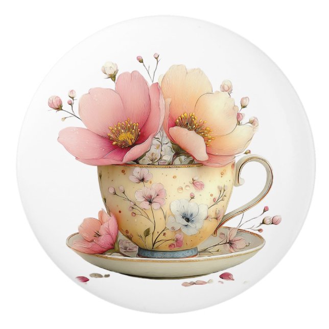 Spring Tea Cup of Tulips Knopp (Framsidan)