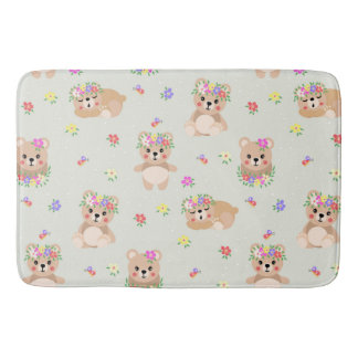 Spring teddy bear badrumsmatta