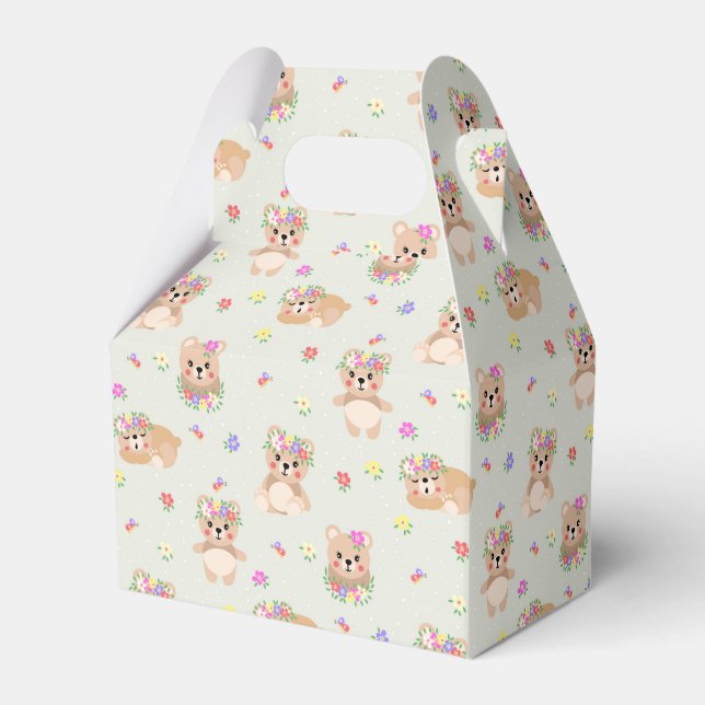 Spring teddy bear presentaskar (Framsidan Sidan)