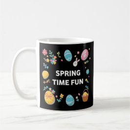 Spring Time Fun Flowers and Easter Eggs Coffee Mug Kaffemugg