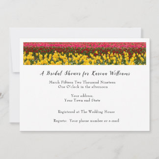 Spring Tulip Bridal Shower Invitation Inbjudningar