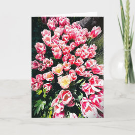 Spring Tulips Blank Card Inbjudan