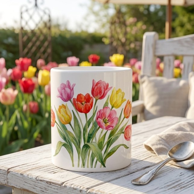 Spring tulips Specialty Mug Jumbo Mugg (Skapare uppladdad)