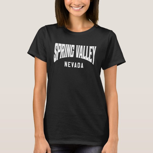 Spring Valley Nevada T Shirt (Framsida)