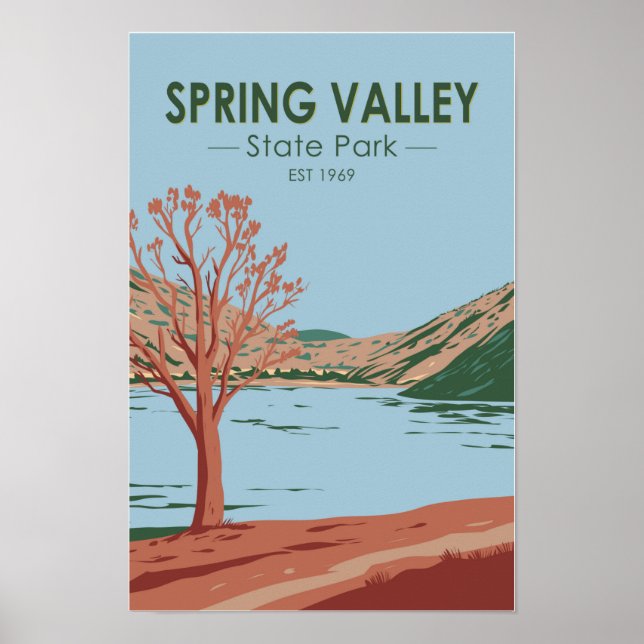 Spring Valley State Park Nevada Vintage  Poster (Framsidan)