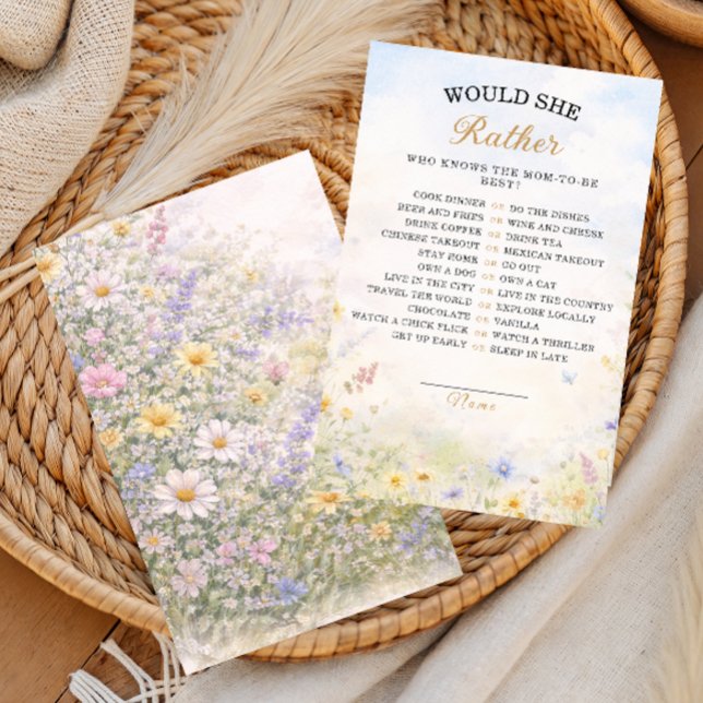 Spring Wildflower Garden Mom-to-Be Game (Skapare uppladdad)