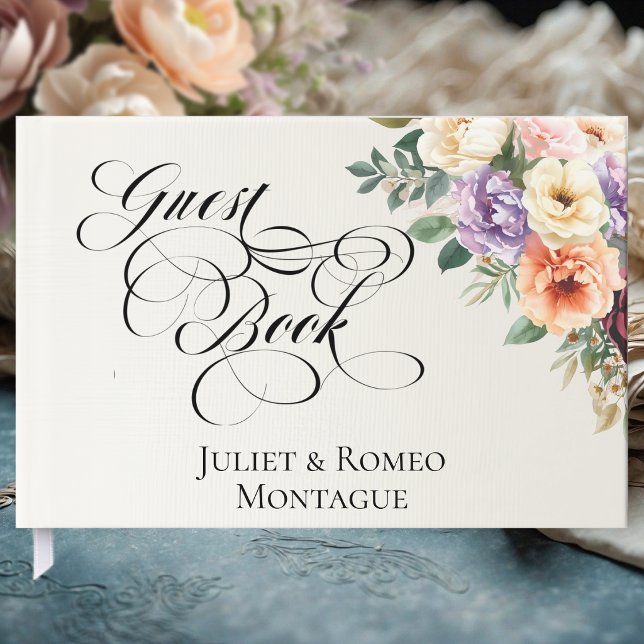 Spring Wildflowers - Ivory Gästböcker (Skapare uppladdad)