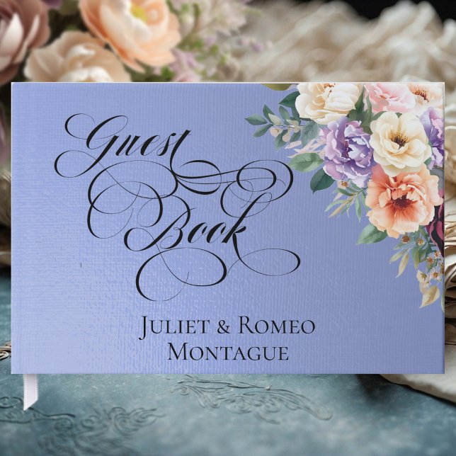 Spring Wildflowers - Sky Blue Gästböcker (Skapare uppladdad)