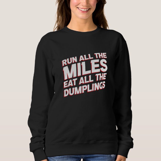 Springa Alla Mil Springa Alla Dumplings  Löpning H T Shirt (Framsida)